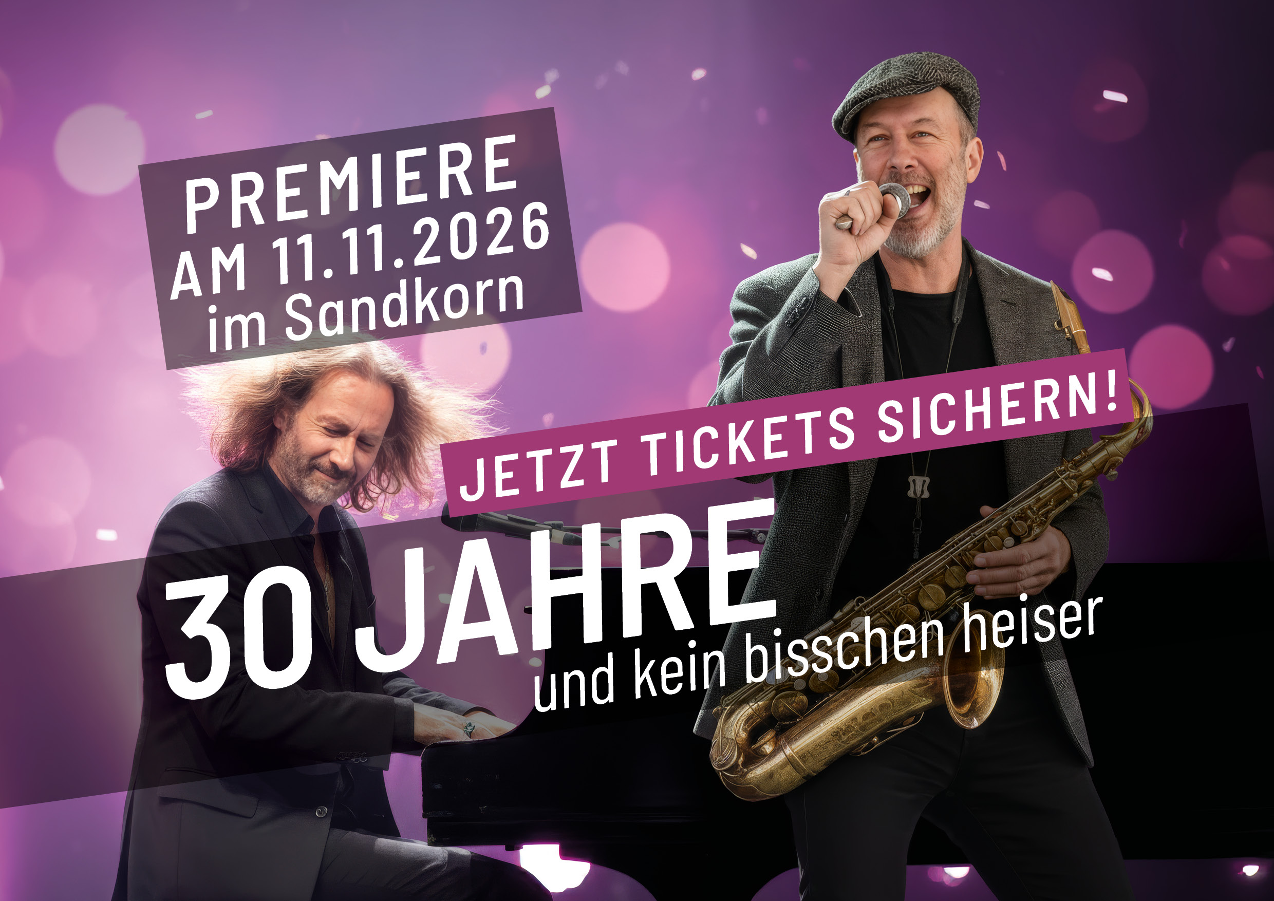 Premiere am 11.11. Jetzt Tickets sichern